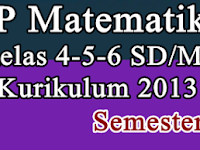 Free RPP Matematika K13 Kelas 4-5-6 SD/MI Revisi Semester 2
