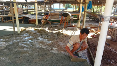 Pasar Desa Siabu Terus Dilakukan Perbaikan, Bentuk Perhatian Pemerintah Desa Untuk Kemajuan Pasar