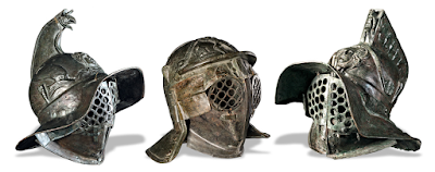 Helmet, Gladiator, Ancient Rome, bronze