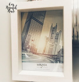 thrifted 5 x 7 white Mikasa picture frame