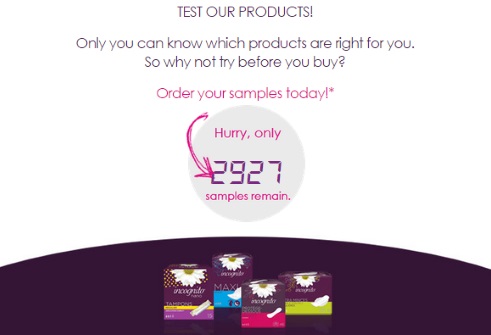 Incognito Free Feminine Product Samples
