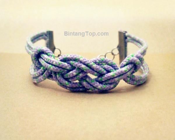 Gelang Simpul Infinity DIY Gelang dari  Tali  Kur 