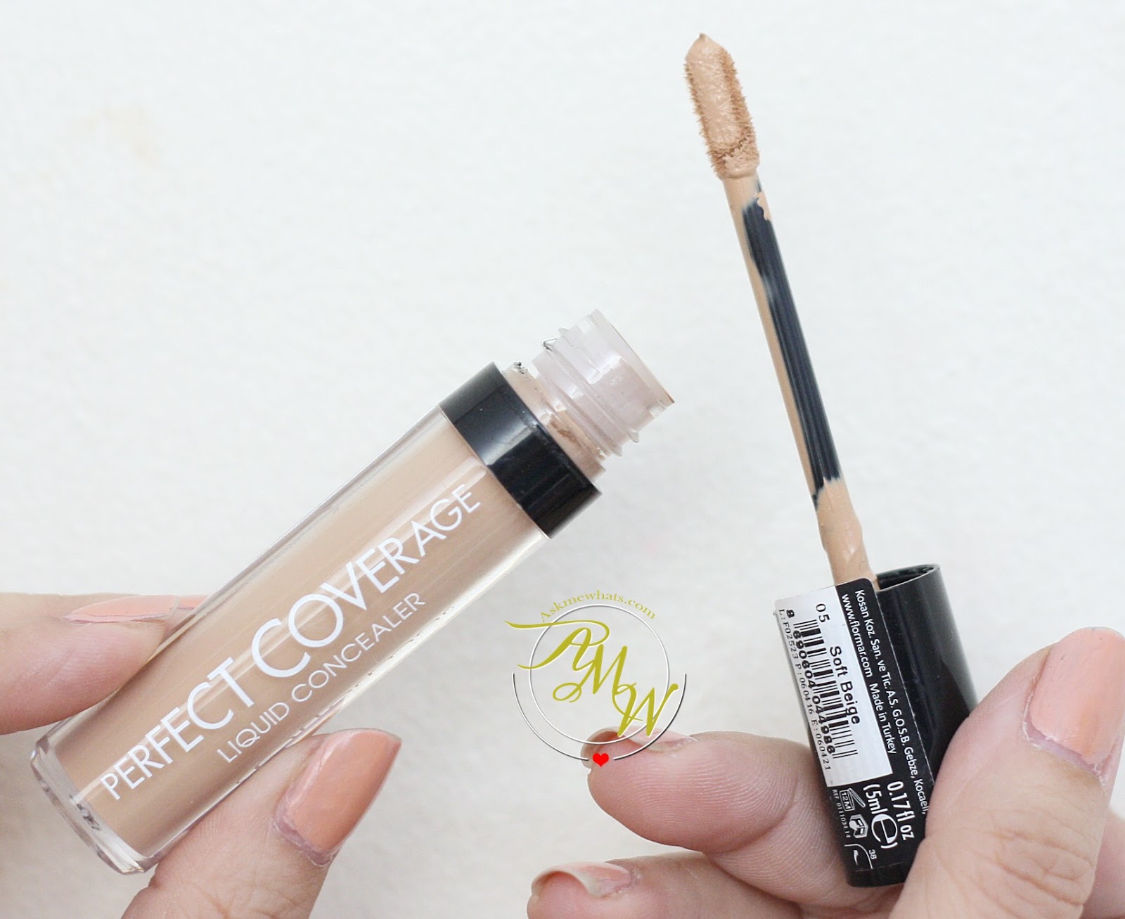 Askmewhats: Flormar Perfect Coverage Liquid Concealer Review