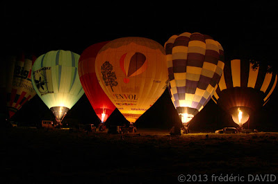 montgolfiere nuit night glow spectacle Sigy Seine-et-Marne