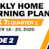 GRADE 2 Weekly Home Learning Plans (WHLPs) WEEK 7: Quarter 1