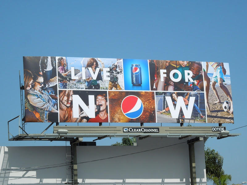 Live For Now Pepsi billboard