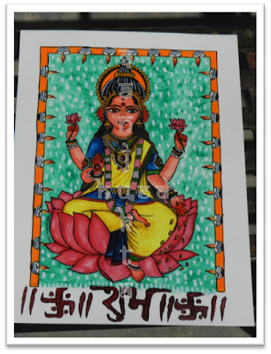 Shubh Labh, Lakshmi painting