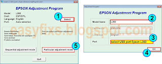 Reset the waste ink pad counter on the Epson L360, L361, L362, L363 - 01