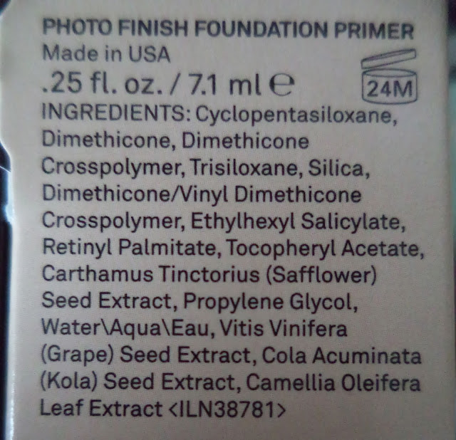 Smashbox Photo Finish Foundation Primer ingredients