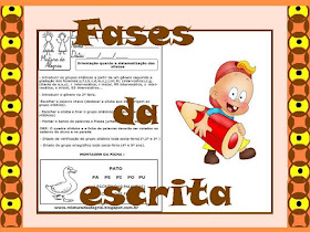 Fases da escrita educação infantil.