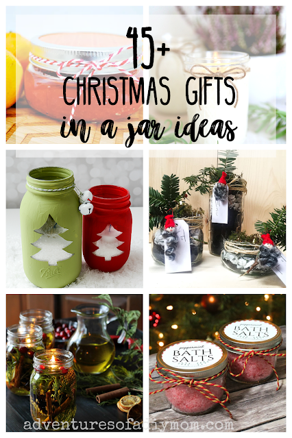 christmas gifts in a jar collage