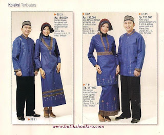 Koko Sarimbit KS21 biru lengan panjang - Rp. 135.000