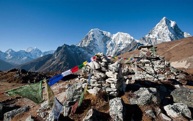 Prayer Flags at Himalayas Photo: Telegraph