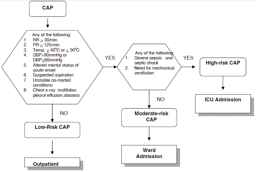 Public Health Resources: Algorithm for Pneumonia Risk 