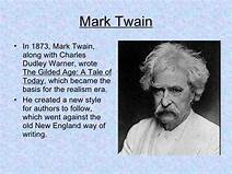 Imitation of Mark Twain's style of writing