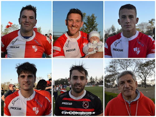 Matías Michelena, Santiago Larrieu, Baltazar García, Tomás Juárez, Bernardo Diez Poviña y Osvaldo Lico