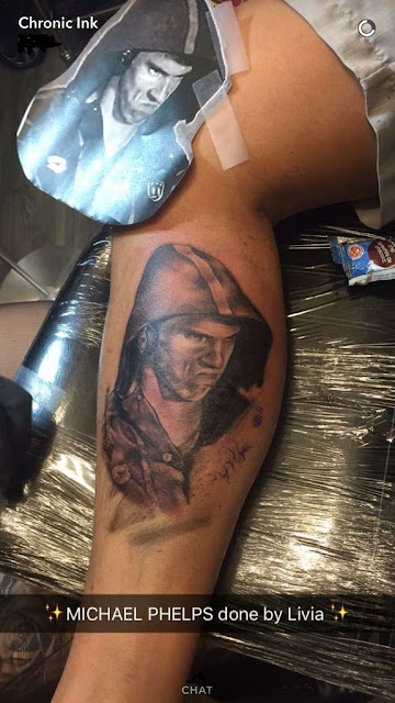 A Glorious Tattoo Becomes Viral for Michael Phelps' Death
