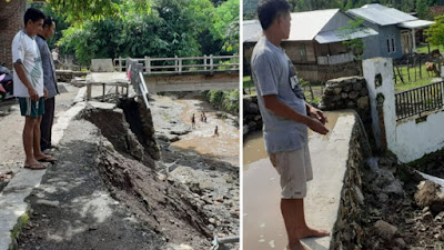 Warga Minta Sejumlah Tanggul Longsor dan Bronjong Jebol di Wilayah Asakota Segera Diperbaiki