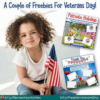 A Couple of Freebies for Veterans Day! You'll find a writing paper freebie as well as a freebie to help children keep track of the different patriotic holidays!