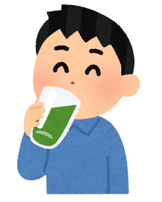 青汁を飲む人のイラスト 男性 かわいいフリー素材集 いらすとや