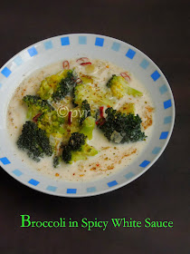 Broccoli in white sauce