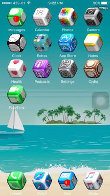 Well a new released jailbreak tweak called Vision lets you change your default square homescreen icons into real 3D icons effects which looks stunning & amazingly beautiful