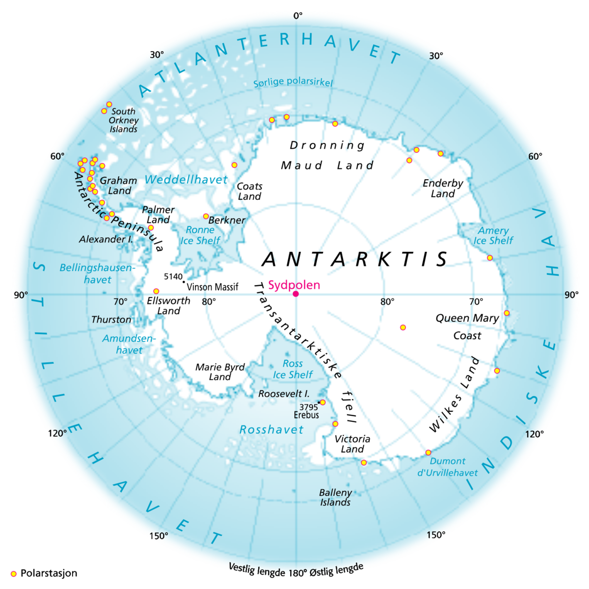 kart sydpolen Kaldfront Juni 2015 kart sydpolen
