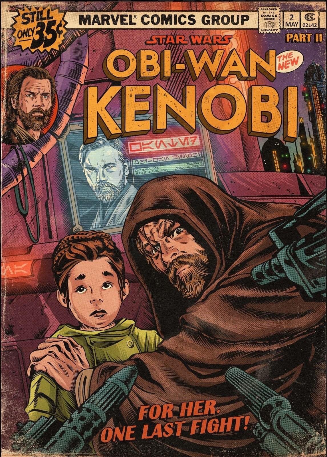 Obi-Wan Kenobi: artista cria capas de quadrinhos celebrando os episódios da série de Star Wars