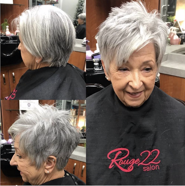 hairstyles for over 60 year old woman