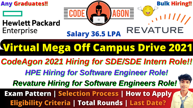 CodeAgon Off Campus Drive 2021