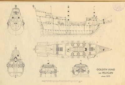 model ship plans - free download: ~golden hind~ 1575