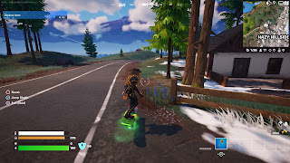 Mancake rides a Driftboard - TMNT-style - in Fortnite.