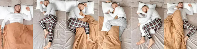 Different sleeping positions comparison