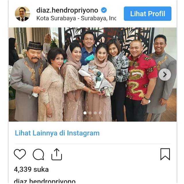 Ternyata KSAD Andika Perkasa Sudah Punya Cucu, Cucunya Lahir di Keluarga Para Jenderal.