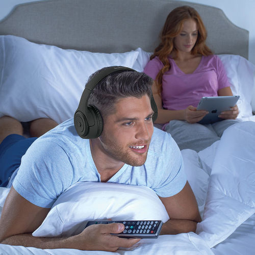 Brookstone Wireless TV Headphones, Watch Favorite Late Night Movies Without Disturbing Those Around You