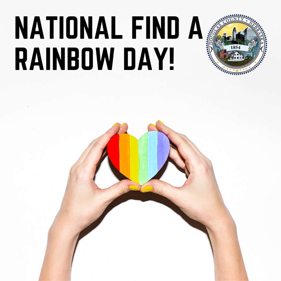 National Find a Rainbow Day Wishes Beautiful Image
