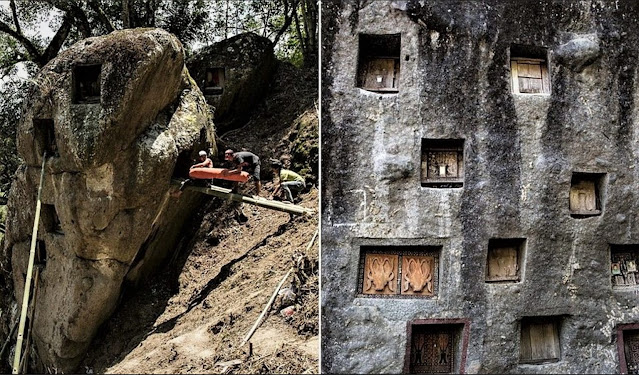 Сулавеси, скальные гробницы