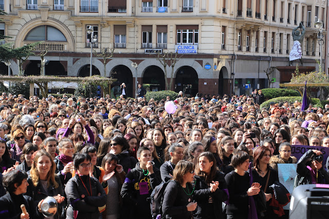 concentración del movimiento feminista por el 8 de marzo