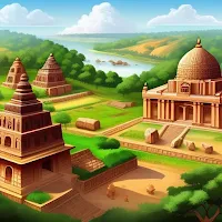 What were the economic activities and resources of ancient towns in Bengal?