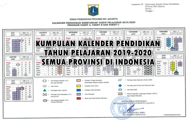 Kaldik terbaru Download Kalender Pendidikan Tahun Pelajaran 2019-2020