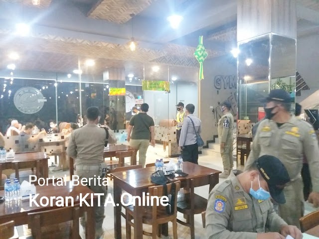Tim Gabungan Polres Tebing Tinggi Dipimpin Kompol Burju Siahaan Kembali Lakukan Razia Prokes