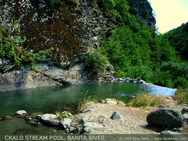 Ckalo Stream Pool at Rakita River (Racita River) Near Vratnica