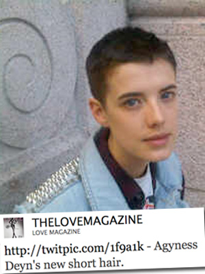 Agyness Deyn Got the New Haircut ♥ ♥ ♥