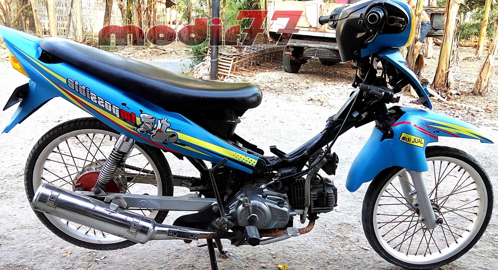 Kumpulan 99 Foto Modifikasi Motor Jupiter Z Warna Biru Terbaru Dan