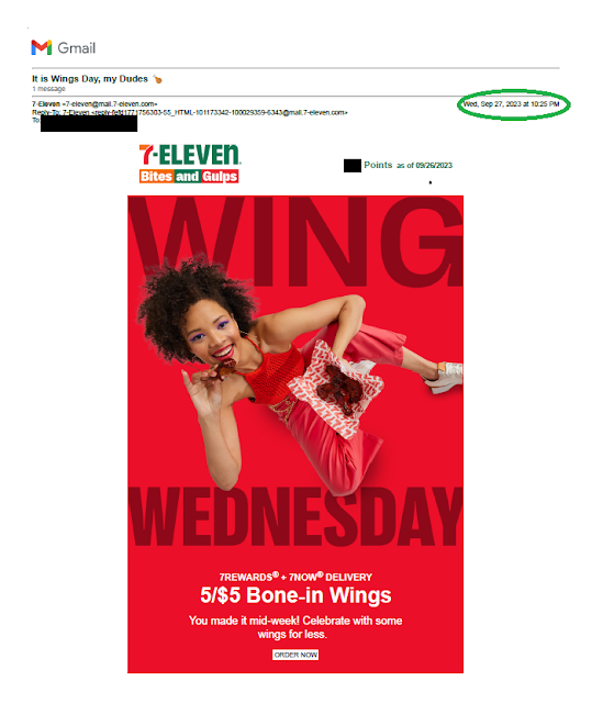 7-Eleven Wing Wednesday