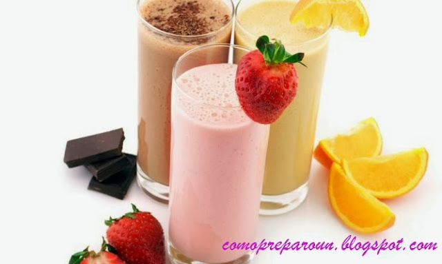  como preparo un milkshake de fresa