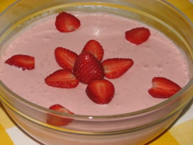 mousse_morangos