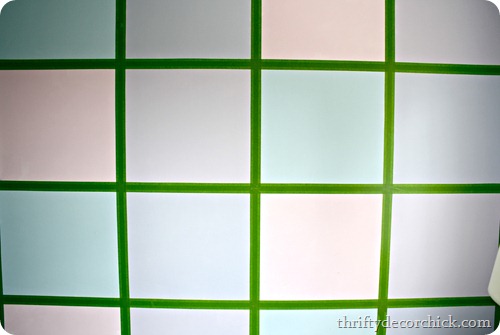 squares with painters tape