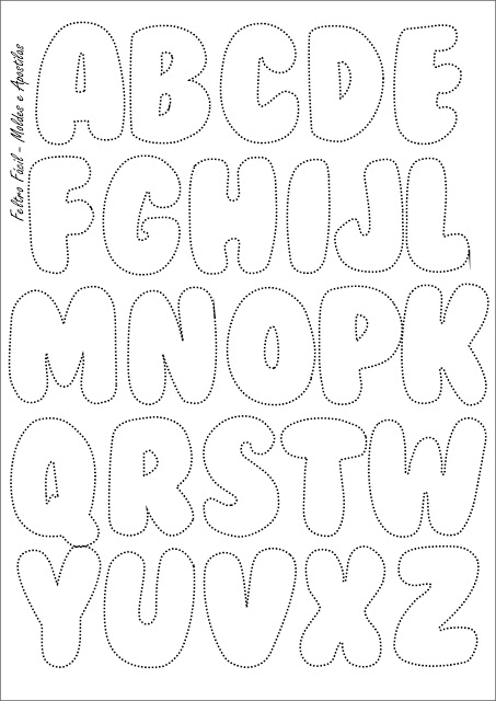 Abecedário - Letras do Alfabeto para imprimir - Como Fazer