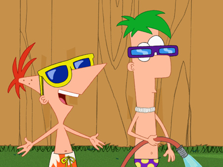 Phineas  Ferb Coloring on The Show Follows The Adventures Of Stepbrothers Phineas Flynn And Ferb